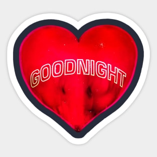 Goodnight Heart Sticker